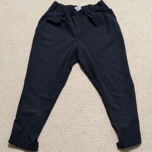 Varley Alana Slim Tapered Cuff Pants In Black